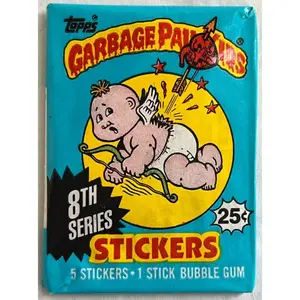 1987 Topps Garbage Pail Kids 8th Series Wax Pack (5 Stickers)