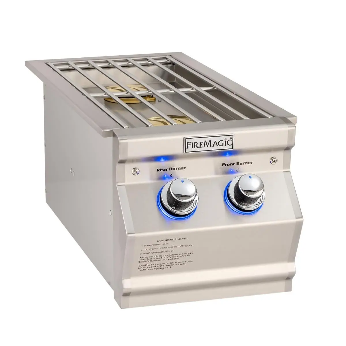 Fire Magic 32817 13.25 in. Double Side Burners, Silver