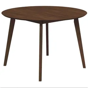 Alina MCM Round Walnut Wood Dining Table 43" (2 Colors)