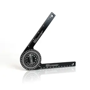 7 Inch Aluminum Miter Saw Protractor, Precision Angle Finder for Inside & Outside Cuts, Comes with Two Extra Straightedge Protractors for Woodworkers, Builders, Plumbers, Home DIY