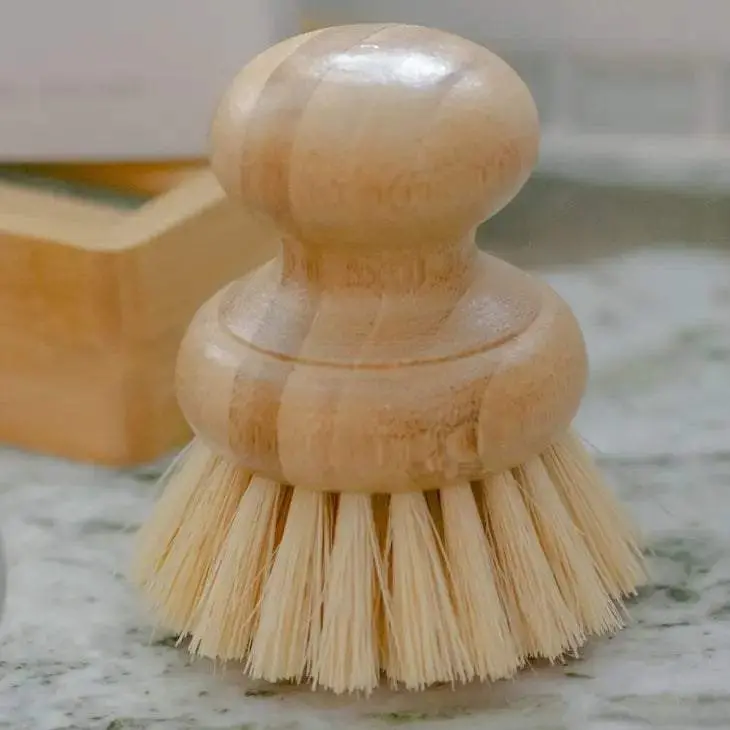 Bamboo Dish Washing Scrubber Brush