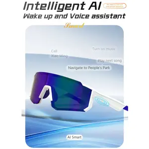 Ai Smart Glasses, Multifunctional Smart Glasses, Voice Assistant Glasses, UV Protection Sunglasses, Support Hd Call And Music Listening, Enc Noise Reduction, Essential For Outdoor Sports, Suitable For Riding