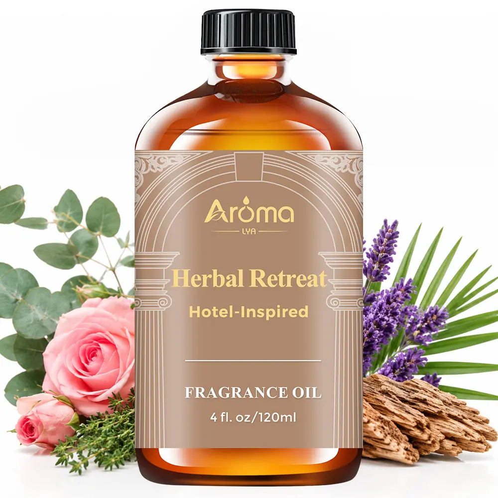 Hotel Diffuser Oil 120ml- Beach Villas Herbal Retreat, Thyme, Eucalyptus Fragrance Oil- Aromatherapy Scented Oils for Diffusers Air Conditioner Filter