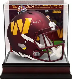 Jayden Daniels Washington Commanders Autographed Riddell 2024 NFL Offensive Rookie of the Year Speed Authentic Helmet with Deluxe Authentic Helmet Case - Fanatics Authentic Certified