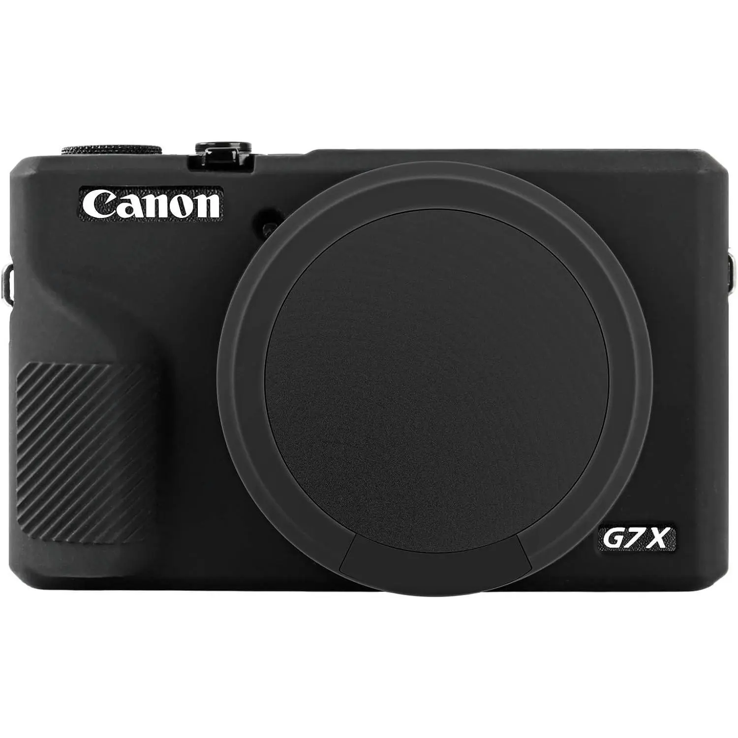 Durable Slim-Fit Soft Handheld Case for Canon Powershot G7X Mark 3 Digital Camera, with Detachable Lens Cover, Tripod Compatibility, Anti-Scratch Protection, Memory Card Storage - Essential Camera Accessories
