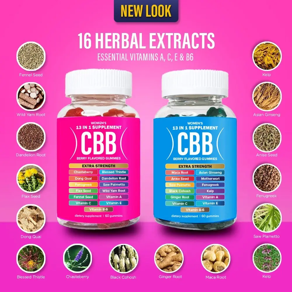 Combo Pack - Lifestyle Aid - Women’s Support Supplement - Berry Flavored - Essential Herbs - Multivitamins