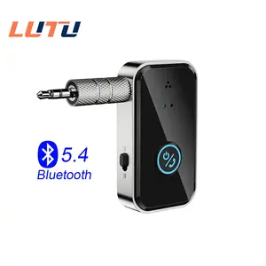 LUTU Bluetooth car adapter 5.4 Transmitter and receiver 2-in-1 wireless audio device, suitable for car music headphones and speakers, with a 3.5mm jack AUX to bluetooth audio adapter Suitable for Ford pickup trucks, Versa, and Toyota