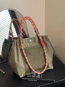 Men's Casual Fashion Shoulder Bag, Plain Pattern Business Style Crossbody Bag, Multi-Pocket Zipper Closure, All Season Use, Casual Crossbody Bags, Tote Crossbody Bag