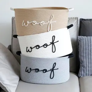 Extra Large Woven Storage Basket, Handwoven with Cute Tassel Decoration, Decorative Laundry Basket for Magazines Toys Blankets Clothes