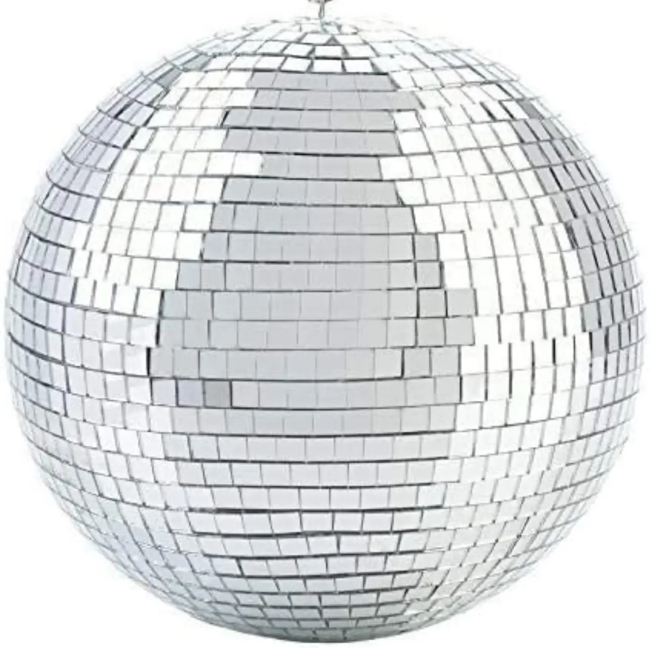8-Inch Silver Mirror Ball Hanging Ornament with Lighting Effects - Multi-Holiday Party Decorations for Valentine's Day, Children's Day, Clubbing & Home Use, Valentines Day