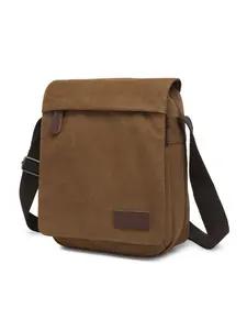 Men's Retro Canvas Crossbody Bag, Large Capacity Shoulder Bag for Outdoor Commuting, Fashionable Single-Shoulder Backpack, Canvas Shoulder Bags, Stylish Crossbody