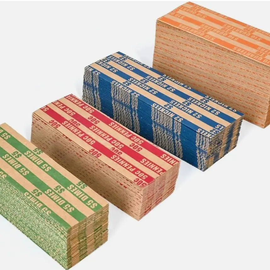 Assorted Coin Roll Wrappers–100 Penny, 100 Nickel, 100 Dime, 100 Quarter 400 PCS