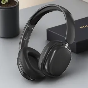 Wireless Foldable Headphones, Portable Bluetooth-compatible Headphones with Detachable Mic, Noise Cancelling Headphones for Travel Office Learning Game, Audio Headset