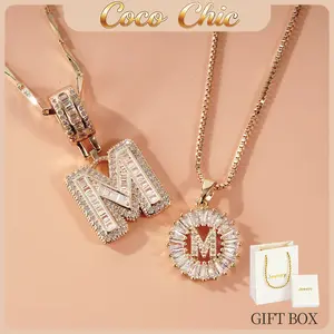 2 part necklace a-z capital Custom 26 Letter Diamond Pendant initial Necklace stack – mothers day gifts ideas 14K Gold Plated & Silver, Personalized Alphabet Jewelry, Fashionable Creative Gf for Women young girl y2k stainless steel Mothers Day, Alphabet D