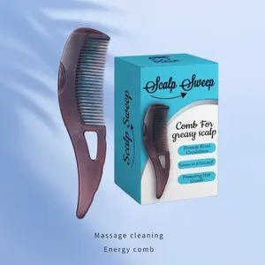 Dandruff Comb Scalp Massage Comb,Detoxing Comb for Dandruff Removal, Multifunctional HairCombEnergy Comb for The Effective Removal of Dandruff&Dirt,Healthier Scalp and Better Hair Quality,Suitablefor Menand Women Gifts Haircare Heatless