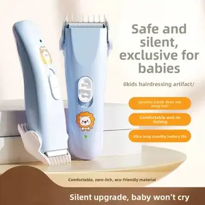 Langkes Professional Baby Hair Clipper Rechargeable Electric Hair Trimmer for Newborn Infant Kids Ultra Quiet Low Noise Cordless Haircut Kit with Multiple Guards Hair Cutter