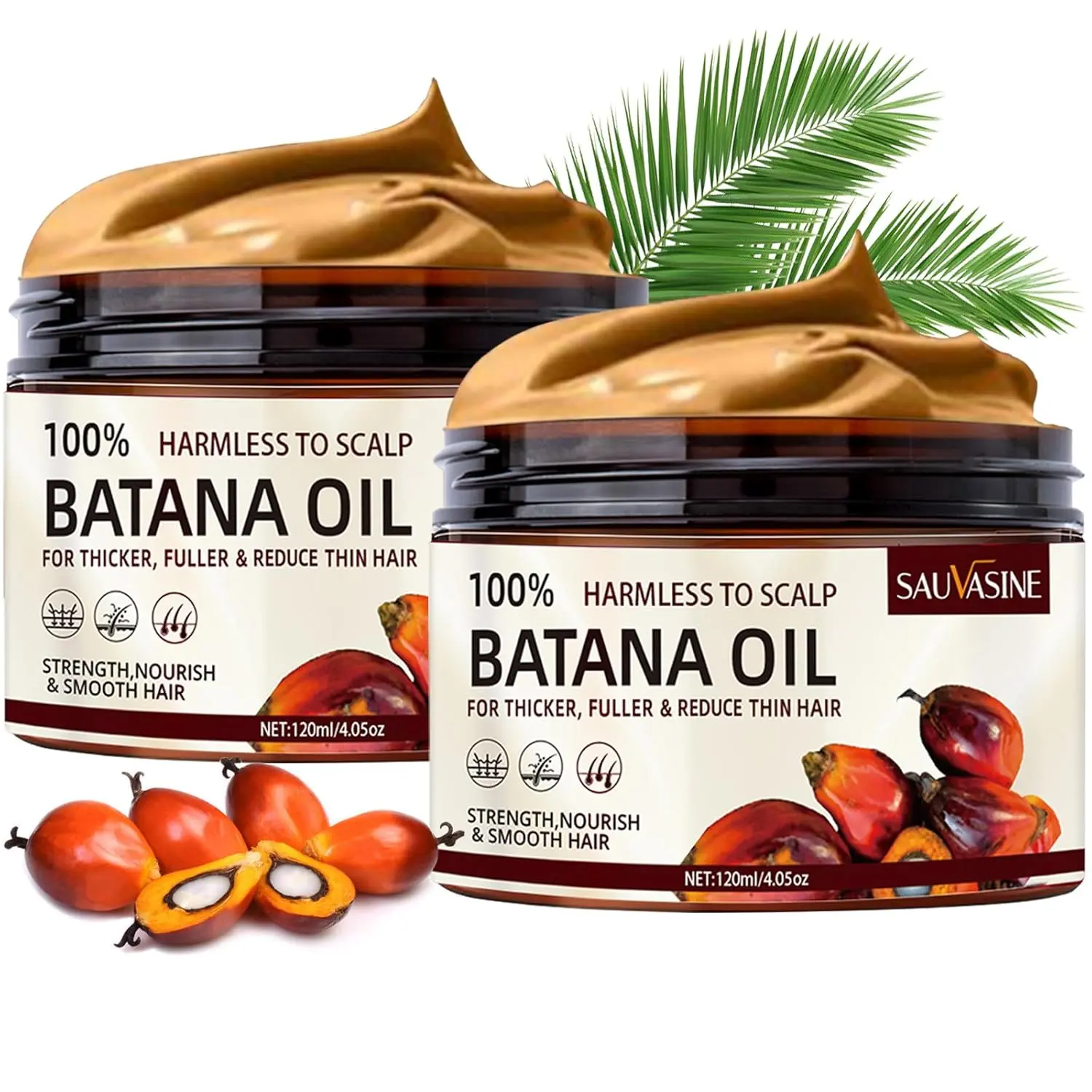 100% Raw Unrefined Honduras Batana Oil - Naturally Derived Hydrating Anti-Frizz Moisturizer for Fuller Hair, Men’s and Women’s Haircare Treatment