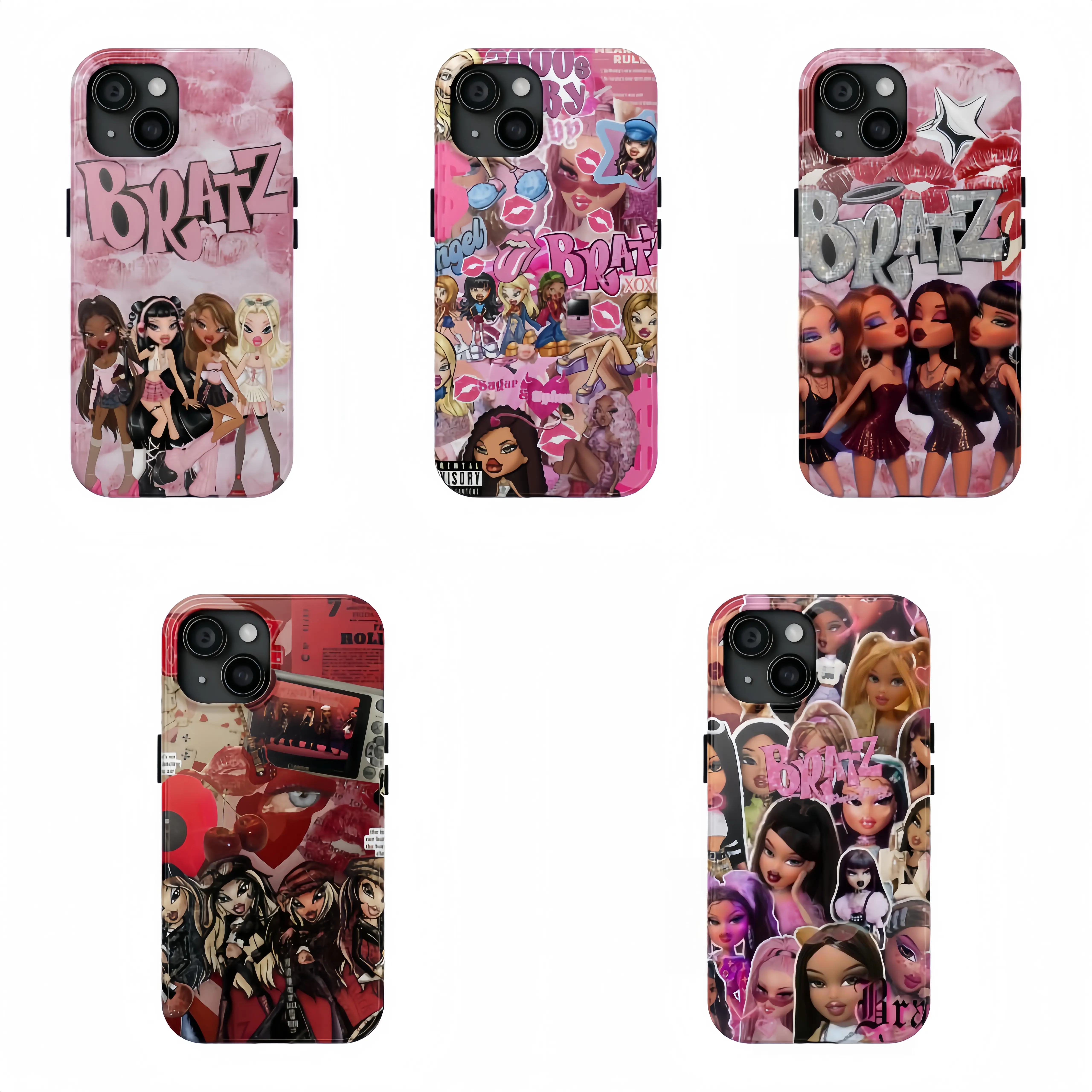 B-Bratz Girl Phone Case|Y2k Girl Phone Case|Gifts For Women |Cartoon Phone Case|Compatible For iPhone 17 Pro Max 16 15 14 13 12 11 for Samsung S21 S22 S23 S24 S25 Phone Case|Tough phone case |Halloween gift Custom
