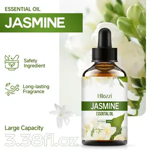 1pc 100ML Jasmine Essential Oil for Aromatherapy, Diffusers, Humidifiers, Home, Living Room, Bedroom, Bathroom, Improve Air Quality, Relieve Stress, Aromatherapy Oils