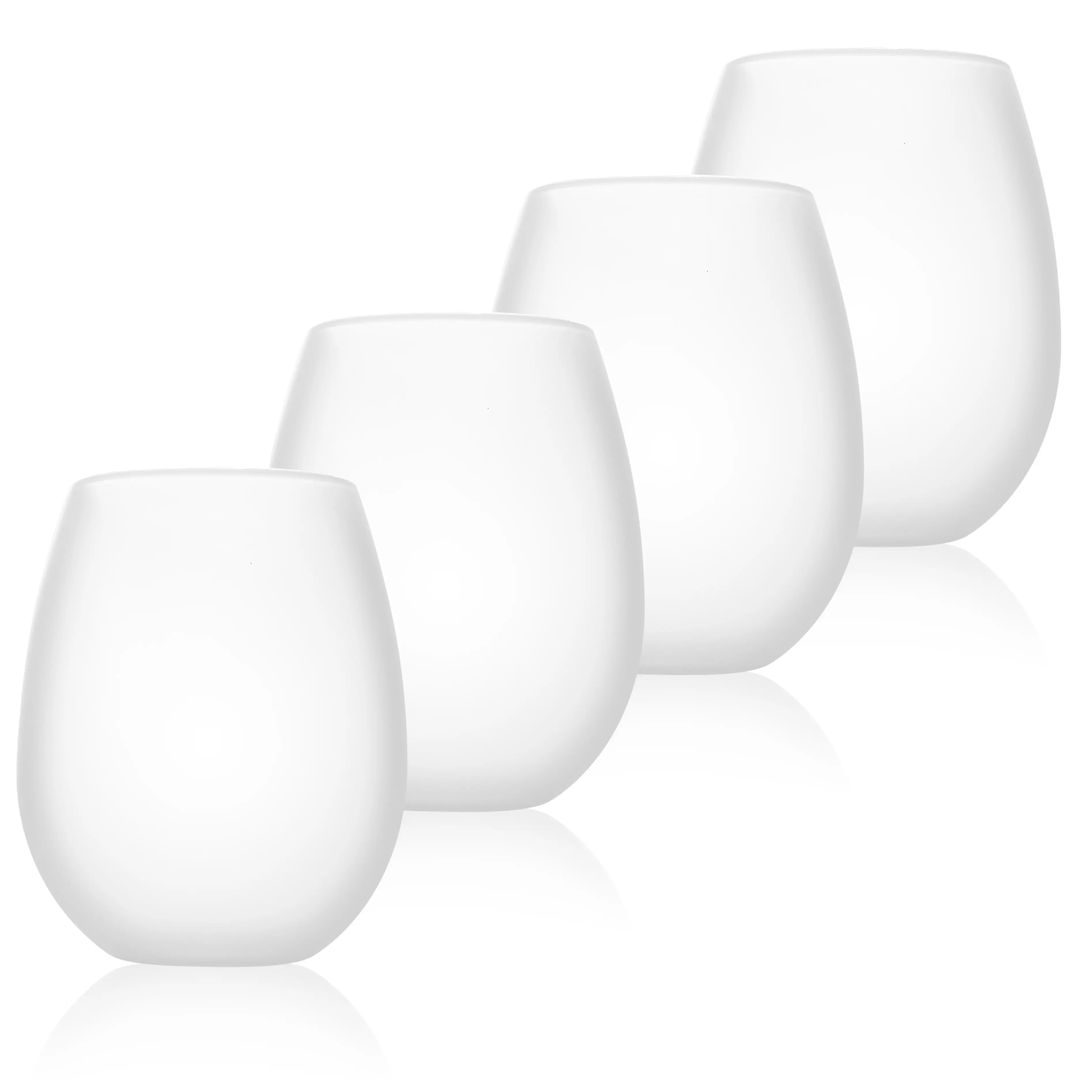 Classy Wino Silicone Wine Glasses - Set of 4 Unbreakable Glasses Perfect Drinkware for Outdoor Cocktail parties, Pool, and Beach events Mugs Reusable funny gift idea