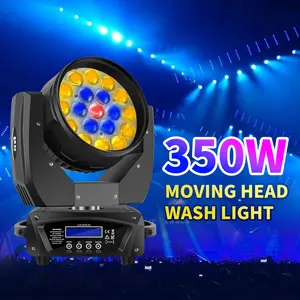 PAIDUN 19x15W LED RGBW Zoom Moving Head Light Beam Wash Effect Music Control DJ Disco Bar Event Show