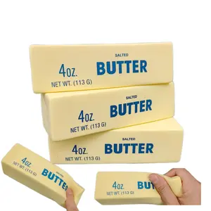 Butter-Shaped Squishy Toy, 1 Count Soft Slow-Rising Silicone Squeeze Toy, Stress Relieving Accessory, Stress-Relief Salted Butter Stick Fidget Toy for Adults
