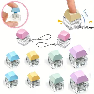 8 silent fingertip keys with a click feel - silent keyboard keys with tactile feedback, made of non-toxic ABS material, available in multiple colors