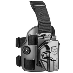 Drop Thigh Holster Fit Glock 43 Glock 43x,Drop Leg Holster for G43 G43x,Adjustable, Index Finger Release,Toolless Adjustment, Right Hand