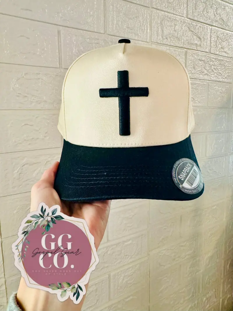 Cross Puff Embroidered Hat