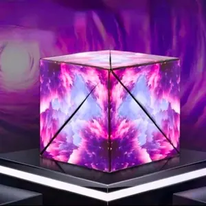 3D Shifting Purple Cube, Unique Stress Relief Toy, Fun for All Ages, Classic & Novelty Toy, Shifting Cube