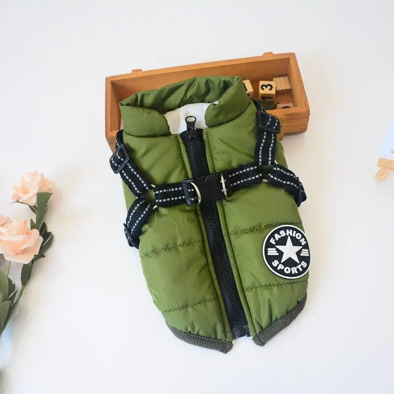Waterproof Dog Jacket With Harness Waterproof Dog Jacket With Harness