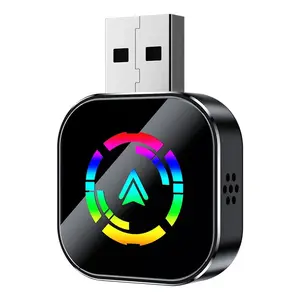 【NewYear2026】Upgraded Wireless CarPlay Adapter, iPhone/Android Supported, hands-free calls，Zero Delay