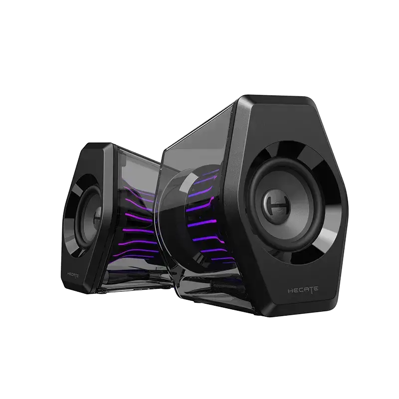 G2000 Pro 2.0 RGB Gaming Speakers | HECATE by EDIFIER | 64W Peak Power | Virtual 7.1 Surround Sound | 270° TempoFlow Light Sync | Bluetooth 5.4/USB-C/AUX for PC, PS5, Game Console