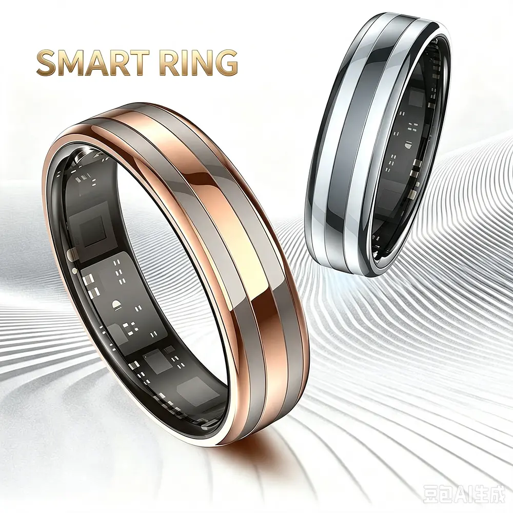 New 6.3mm Thin Smart Ring Health Monitor Smartring Outdoor Waterproof Ring Heart Rate Body Temperature Monitoring Sports rings
