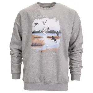 Rogers Sporting Goods Vintage Marsh Hunting Scene Crew Shirt