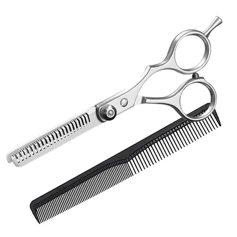 Hair Thinning Scissors Set, 1 Set Stainless Steel Hair Cutting Scissors with Comb, Hair Cutting Kit, DIY Haircut, Professional Hair Styling Tools for Men, Women, Children, Hair Cutting Kit