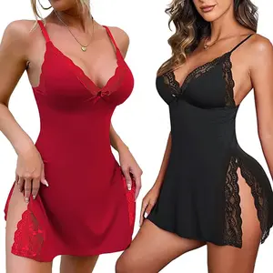 Women's Lingerie Nightwear Spaghetti Strap Nightgown