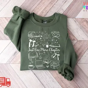 Book Lover Sweatshirt: Bookish Crewneck T-shirt, Reader Gift, Book Nerd Sweatshirt, Librarian Gift