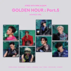 [Pre Order] ATEEZ - GOLDEN HOUR : PART.5 14TH MINI ALBUM DIGIPACK VER (Unit Ver)