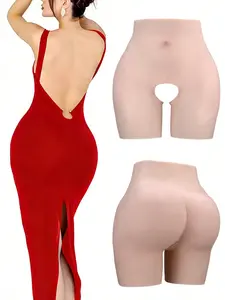 Silicone Butt Lifting Shorts, High Waist Shaping Biker Shorts, Unisex, Thickened Design, Lift Buttocks & Peach Butt, Suitable For Daily Wear & Sports, Confident Shaping, Shapewear