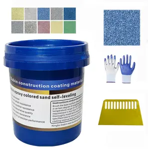 2025 New Floor Coating, Epoxy Colored Sand Floor Paint, Waterproof Concrete Floors Paint, High Gloss Marble Effect