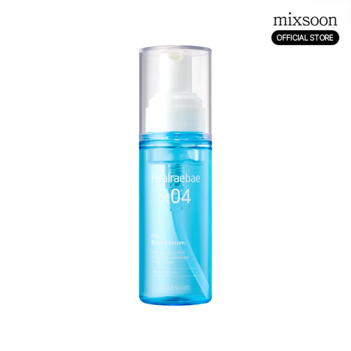 [mixsoon Official] Hyalraebae Pore Bubble Serum 70ml - Bubble Pore Care Silky Moisturizer with Niacinamide, PHA, Hyaluronic Acid, Salicylic Acid for Gentle Exfoliation, Hydration, Brightening, Dewy Skin