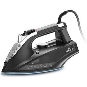 MOOSOO Steam Iron 1800W Professional Iron For Clothes Lightweight Anti-drip Iron with Auto-Off, ST1800