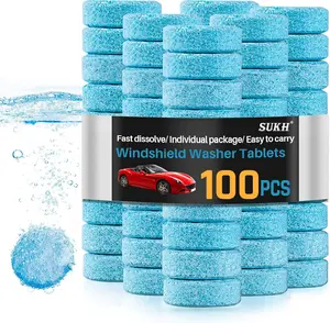 [FLASH SALE] Sukh Car Windshield Washer Tablets - Washer Fluid Tablets Glass Cleaner Concentrate Car Windshield Wiper Fluid Car Windshield Cleaner Automotive Glass Cleaner
