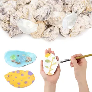 YATOJUZI 4"-5" Oyster Shells 10PCS Natural Oyster Shells for Crafts Vase Fillers Bulk Wholesale DIY Accessories Sea Shells Home Arts Decor Ornaments