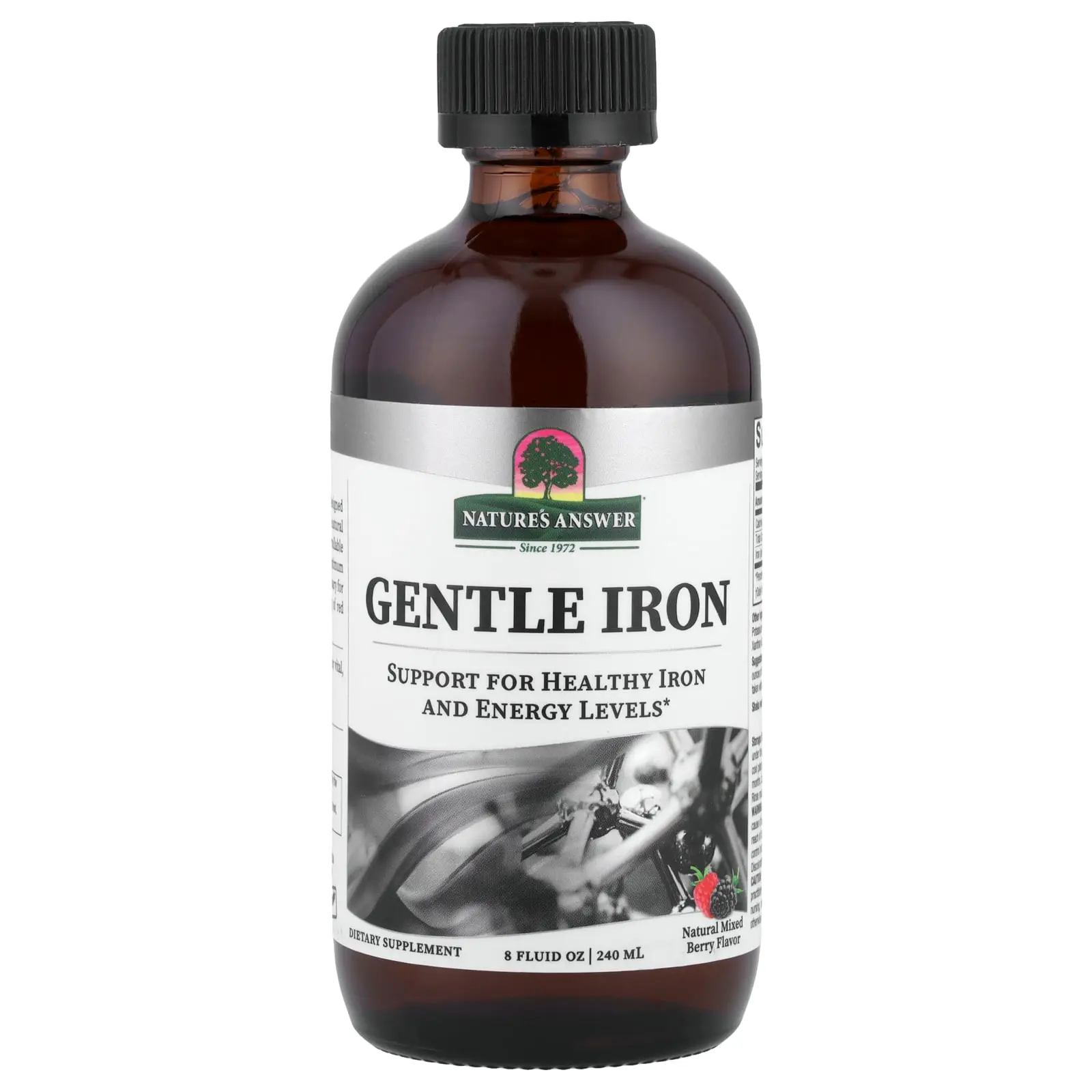 Nature's Answer Gentle Iron, Natural Mixed Berry, 8 fl oz (240 ml)
