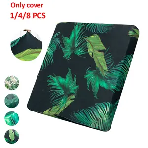 High Elasticity Outdoor Sofa Cushion Covers, Leaf Print, Soft Washable, Fashionable and Durable, Suitable for Indoor and Outdoor Use