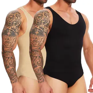 Men's Bodysuit Shapewear Tummy Control Full Body Shaper Compression Underwear Waist Trainer Menswear