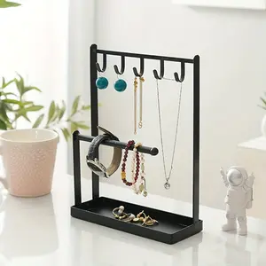 1 piece jewelry rack Hang keys, necklaces, watches, bracelets, multi-functional storage racks, put in the entrance, living room, bedroom, dressing table