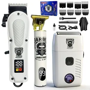 Largner Classic Set Series, Professional Haircut Scissors, High Quality Trimmer, Home Grooming Essentials, Mg-6601-3 Model, Abs Enclosure, Rechargeable Hair Trimmer, Usb Rechargeable Trimmer
